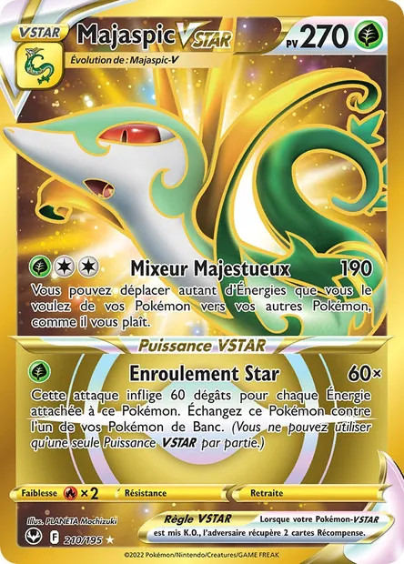 Majaspic VSTAR, carte Pokémon SIT 210 — extension Tempête Argentée