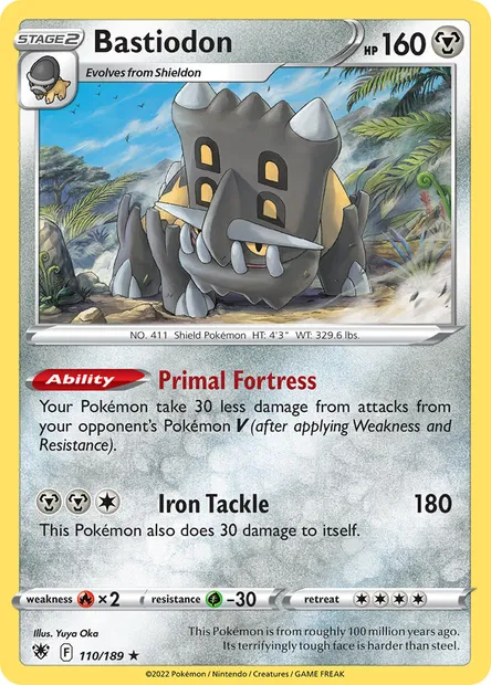 Bastiodon, Pokémon card ASR 110 — Astral Radiance set