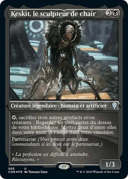 Keskit, le sculpteur de chair, carte Magic CMR 565 — extension Commander Legends