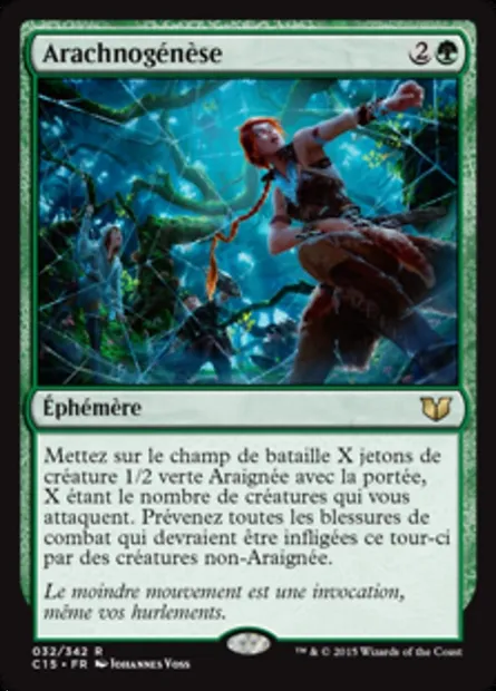 Arachnogénèse, carte Magic C15 32 — extension Commander 2015