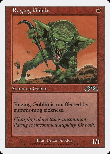 Gobelin enragé, carte Magic ATH 49 — extension Anthologies