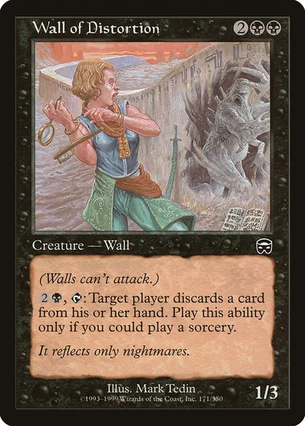 Wall of Distortion, Magic card MMQ 171 — Mercadian Masques set