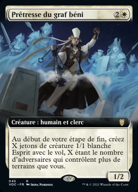 Prêtresse du graf béni, carte Magic VOC 45 — extension Crimson Vow Commander