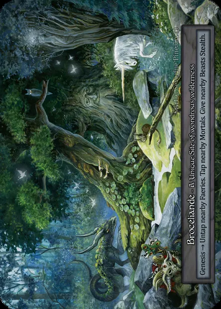 Brocéliande, carte Sorcery ATH 192 — extension Arthurian Legends