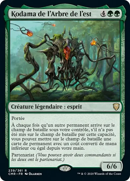 Kodama de l'Arbre de l'est, carte Magic CMR 239 — extension Commander Legends