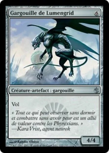 Gargouille de Lumengrid, carte Magic MBS 112 — extension Mirrodin assiégé