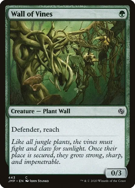 Mur de vignes, carte Magic JMP 443 — extension Jumpstart