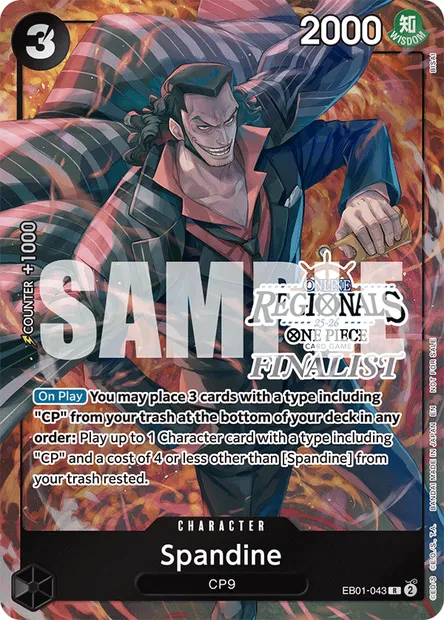 Spandine, carte One Piece EB01-043 — extension MEMORIAL COLLECTION