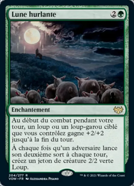 Lune hurlante, carte Magic VOW 204 — extension Innistrad : noce écarlate