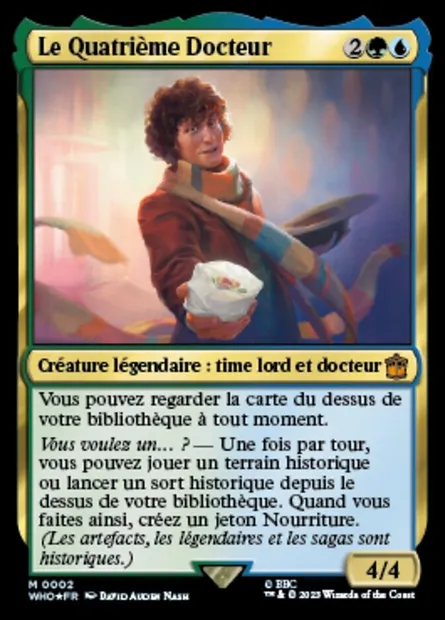 Le Quatrième Docteur, carte Magic WHO 2 — extension Doctor Who