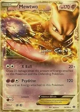 Mewtwo ex, Pokémon card WCD12 054-4 — World Championship Decks 2012 set