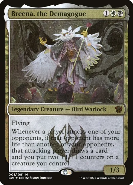 Breena, the Demagogue, Magic card OC21 1 — Commander 2021 Display Commanders set