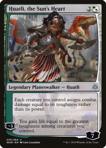 Huatli, the Sun's Heart, Magic card WAR 230 — War of the Spark set