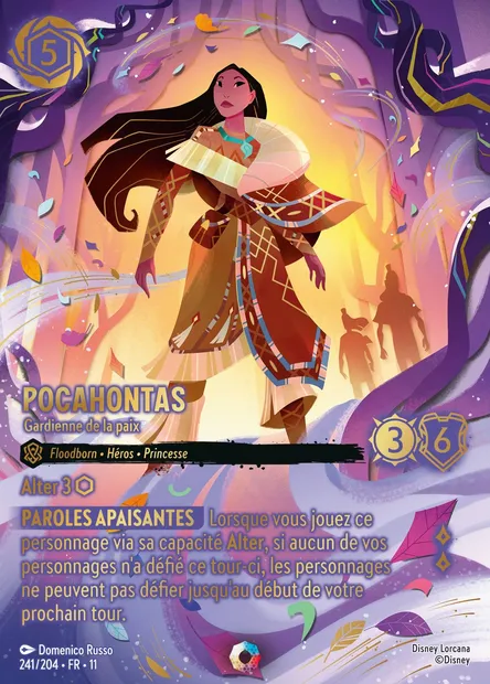 Pocahontas - Gardienne de la paix, carte Disney Lorcana CH11-241 — extension Givresort