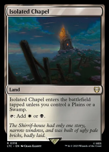 Isolated Chapel, Magic card LTC 318 — Tales of Middle-earth Commander set