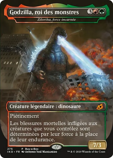 Zilortha, force incarnée, carte Magic IKO 275 — extension Ikoria: Lair of Behemoths