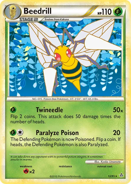 Beedrill, Pokémon card UL 12 — Unleashed set
