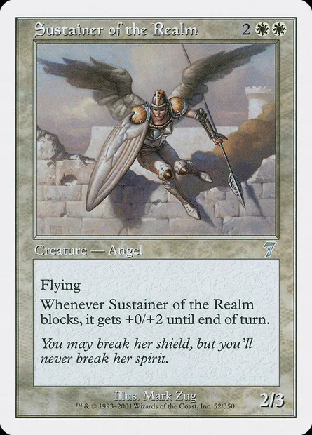 Sustainer of the Realm, Magic card 7ED 52 — Seventh Edition set