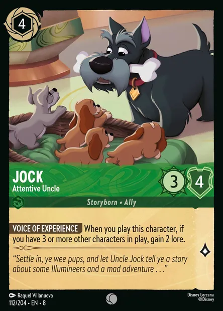 Jock - Attentive Uncle, Disney Lorcana card CH8-112 — The Reign of Jafar set