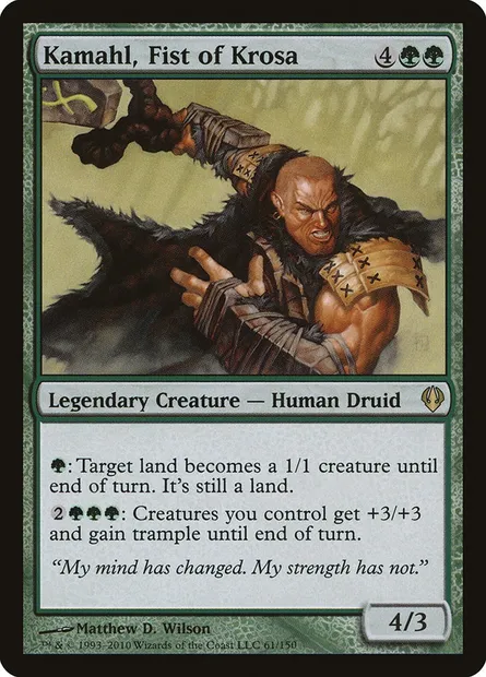 Kamahl, la Poigne de la Krosia, carte Magic ARC 61 — extension Archenemy