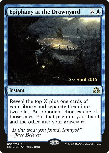 Epiphany at the Drownyard, Magic card PSOI 59s — Shadows over Innistrad Promos set