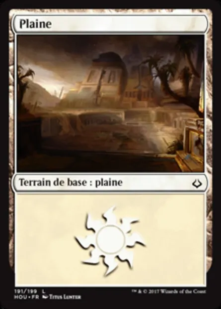Plaine, carte Magic HOU 191 — extension L’âge de la destruction