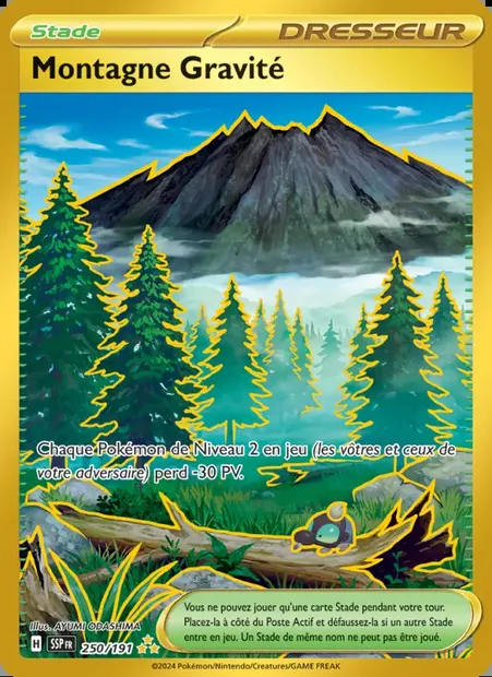 Montagne Gravité, carte Pokémon SSP 250 — extension Étincelles Déferlantes