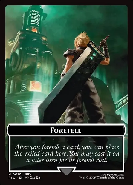 Foretell, Magic card TFIC 10 — Final Fantasy Commander Tokens set