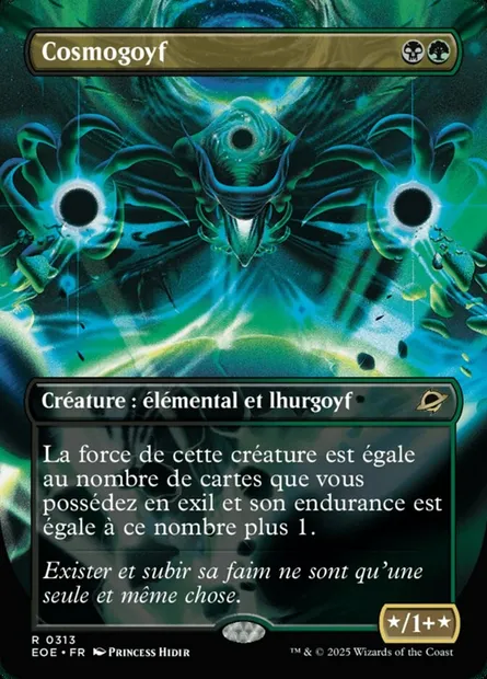 Cosmogoyf, carte Magic EOE 313 — extension Edge of Eternities