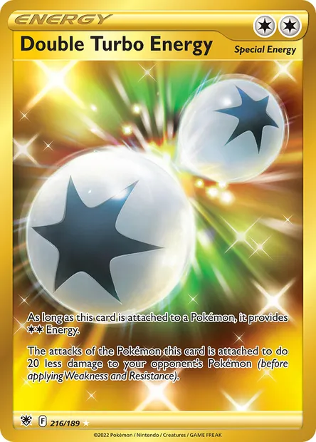 Double Turbo Energy, Pokémon card ASR 216 — Astral Radiance set