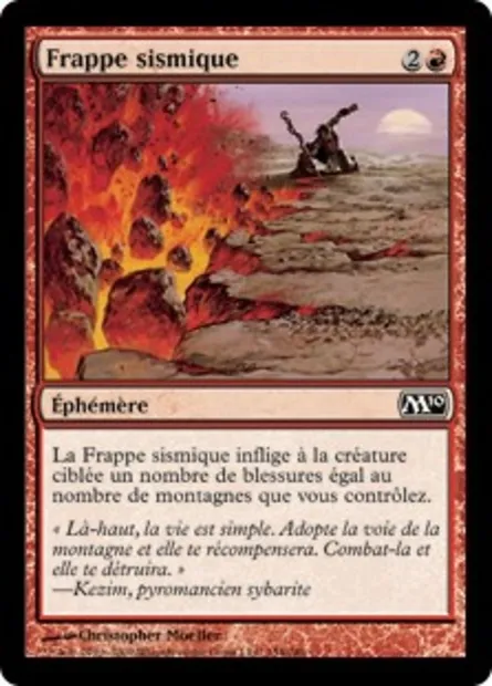 Frappe sismique, carte Magic M10 154 — extension Magic 2010