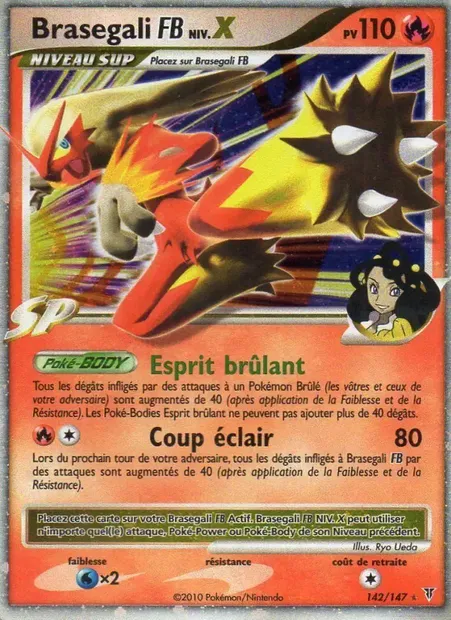Brasegali FB NIV.X, carte Pokémon SV 142 — extension Vainqueurs Suprêmes