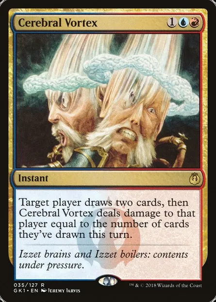 Cerebral Vortex, Magic card GK1 35 — GRN Guild Kit set