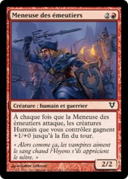 Meneuse des émeutiers, carte Magic AVR 152 — extension Avacyn ressuscitée