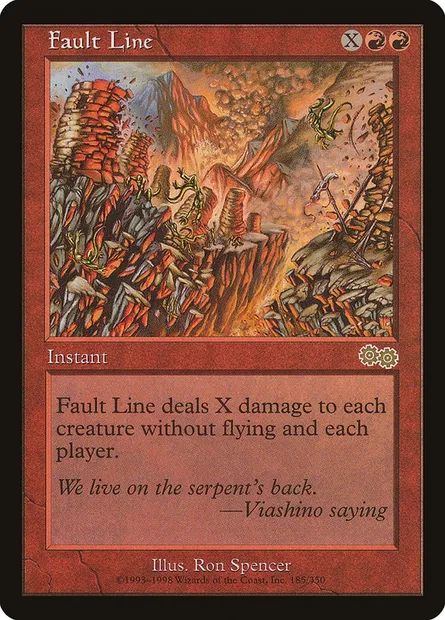 Fault Line, Magic card USG 185 — Urza's Saga set