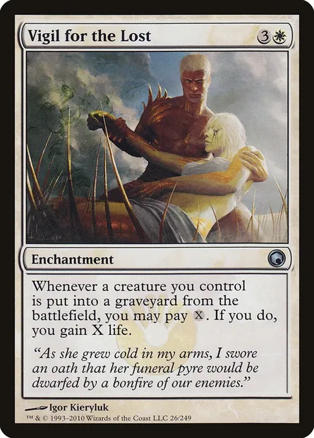 Vigil for the Lost, Magic card SOM 26 — Scars of Mirrodin set