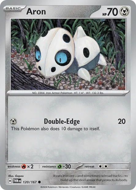 Aron, Pokémon card TWM 120 — Twilight Masquerade set