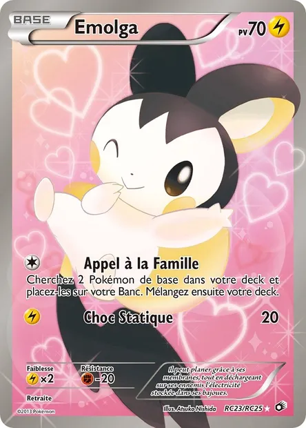 Emolga, carte Pokémon LTR RC23 — extension Legendary Treasures