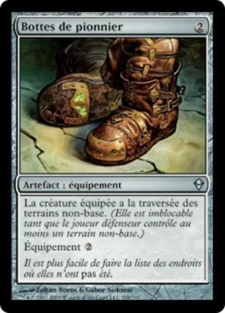 Bottes de pionnier, carte Magic ZEN 208 — extension Zendikar