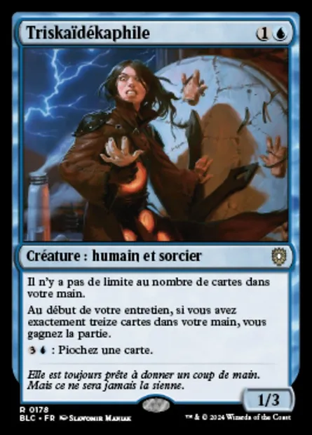 Triskaïdékaphile, carte Magic BLC 178 — extension Bloomburrow Commander