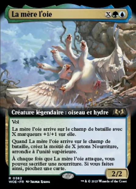 La mère l'oie, carte Magic WOE 362 — extension Wilds of Eldraine