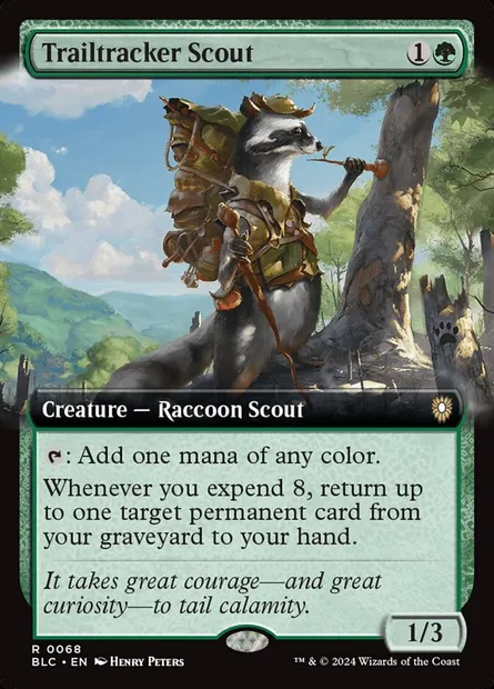 Trailtracker Scout, Magic card BLC 68 — Bloomburrow Commander set