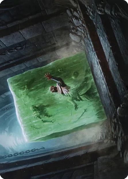 Gelatinous Cube // Gelatinous Cube, carte Magic AAFR 7 — extension Adventures in the Forgotten Realms Art Series