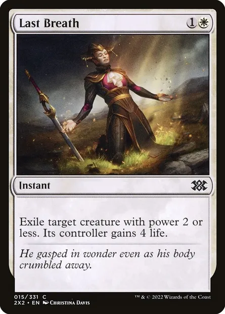 Last Breath, Magic card 2X2 15 — Double Masters 2022 set