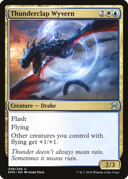 Thunderclap Wyvern, Magic card EMA 208 — Eternal Masters set