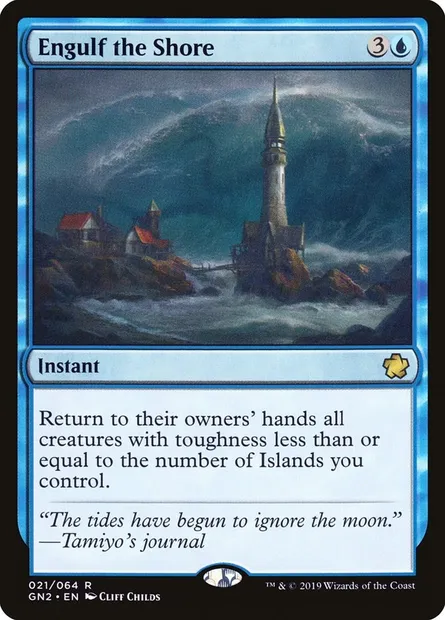 Engulf the Shore, Magic card GN2 21 — Game Night 2019 set