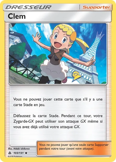 Clem, carte Pokémon FLI 103 — extension Lumière Interdite