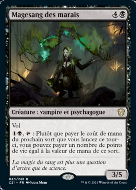 Magesang des marais, carte Magic C21 43 — extension Commander 2021