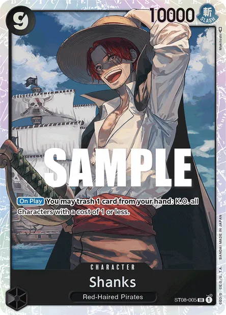 Shanks, carte One Piece ST08-005 — extension Monkey D. Luffy