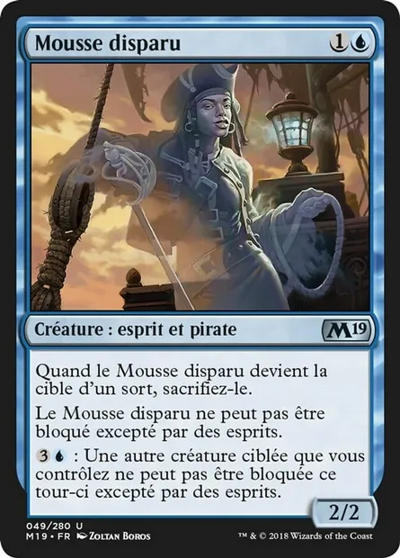 Mousse disparu, carte Magic M19 49 — extension Core Set 2019